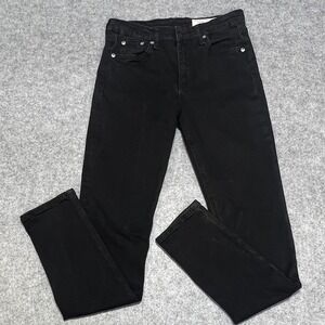 Rag & Bone Black Skinny Jeans Stretch Denim Womens 28
